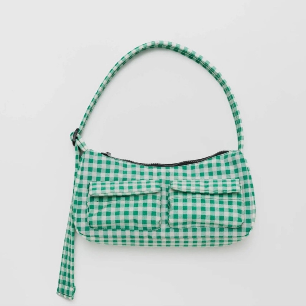 BAGGU gingham cargo shoulder bag